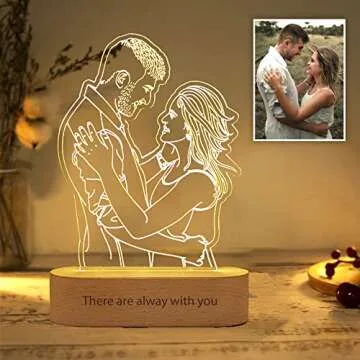 Custom 3D LED Portrait Light for Memorable Gifts