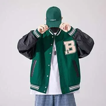 Moshtashio Unisex Varsity College Jacket - Stylish Functionality