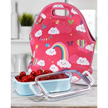 yookee home Neoprene Lunch Box for Kids and Adults