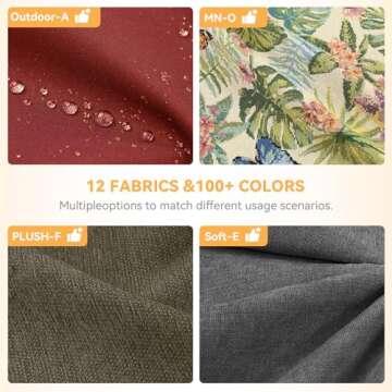 ROFIELTY Custom Bench Cushion, Durable Indoor/Outdoor Bench Seat Cushion, 70+ Colors to Choose from,...