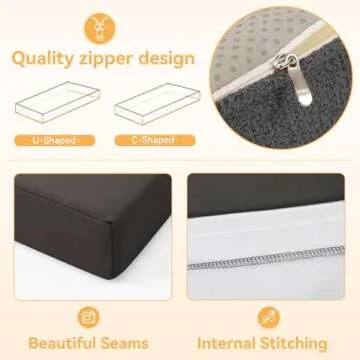 ROFIELTY Custom Bench Cushion, Durable Indoor/Outdoor Bench Seat Cushion, 70+ Colors to Choose from, Patio Furniture Bench Cushion, Multiple Scenarios Can be Applied (Custom Size)