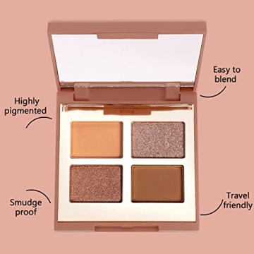 Mellow Eyeshadow Quad - Compact & Highly Pigmented Palette