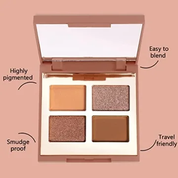 Mellow Eyeshadow Quad - Compact & Highly Pigmented Palette