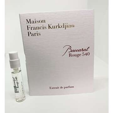 Maison Francis Kurkdjian Baccarat Rouge 540 EXTRAIT de Parfum Vial Sample Spray 2ml/0.06oz - A Luxur...