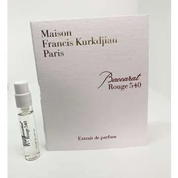 Maison Francis Kurkdjian Baccarat Rouge 540 EXTRAIT de Parfum Vial Sample Spray 2ml/0.06oz - A Luxur...