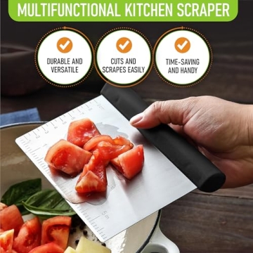 Spring Chef Bench Scraper with Bowl Pastry Scraper - Perfect for Bakers