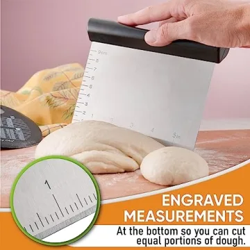 Spring Chef Bench Scraper with Bowl Pastry Scraper - Perfect for Bakers