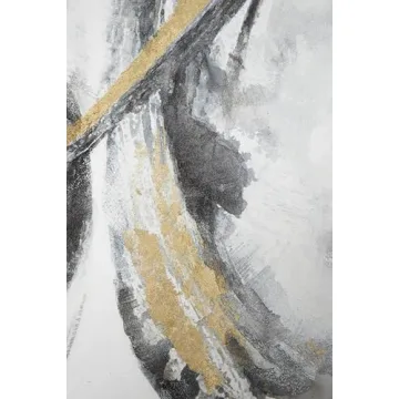 Luxury Abstract Gold Framed Canvas Art for Home