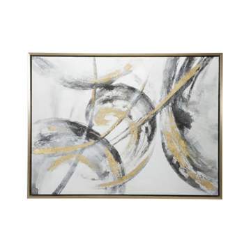 Luxury Abstract Gold Framed Canvas Art for Home