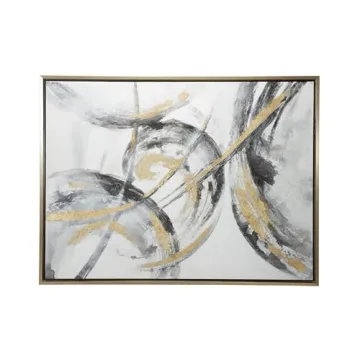 Luxury Abstract Gold Framed Canvas Art for Home