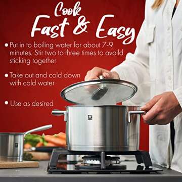 Fusion Select 2 Packs Sweet Potato Glass Noodles - Zero-Fat, Low-Calorie, No-Sodium Diet-Friendly, G...