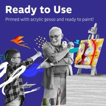 Artlicious Pack of 30 Canvas Boards for Painting