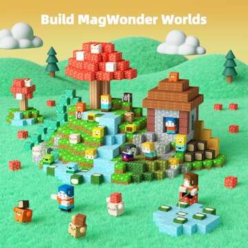 GobiDex 100PCS Magnetic Blocks Kid Building Toys for 3+ Years Old Boys Girls, 2024 Upgraded Build MagWonder World with STEM Magnets Toys, Game Based Sensory Gifts for Toddler
