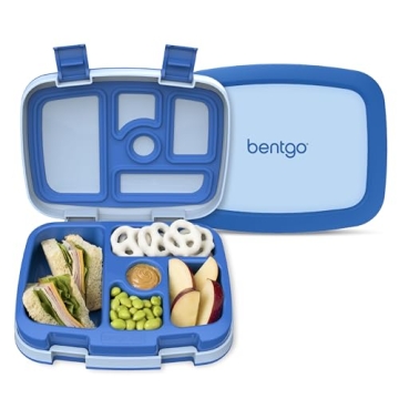 Bentgo Kids Bento-Style 5-Compartment Leak-Proof Lunch Box - Ideal Portion Sizes for Ages 3 to 7 - D...