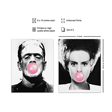 Frankenstein Scary Movie Wall Art for Unique Home Decor