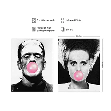 Frankenstein Scary Movie Wall Art for Unique Home Decor