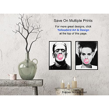 Frankenstein Scary Movie Wall Art for Unique Home Decor