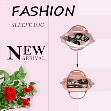 D.DUO Large Handbag Organizer for Stylish Organization