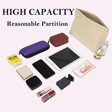 D.DUO Large Handbag Organizer for Stylish Organization