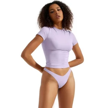 SUUKSESS Women Double Lined Fitted Basic Tee for Everyday Stylish Wear