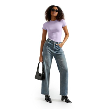 SUUKSESS Women Double Lined Fitted Basic Tee for Everyday Stylish Wear