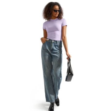 SUUKSESS Women Double Lined Fitted Basic Tee for Everyday Stylish Wear