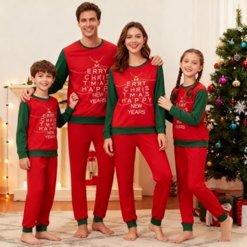 Awoscut Christmas Family Matching Pajamas for Cozy Holiday Celebrations