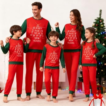 Awoscut Christmas Family Matching Pajamas Sets