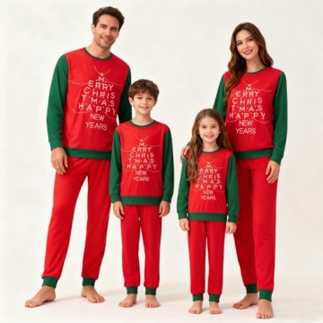 Awoscut Christmas Family Matching Pajamas Sets