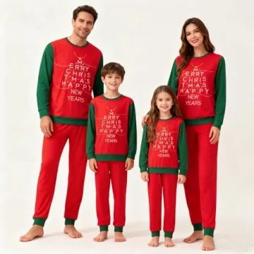 Awoscut Christmas Family Matching Pajamas Sets