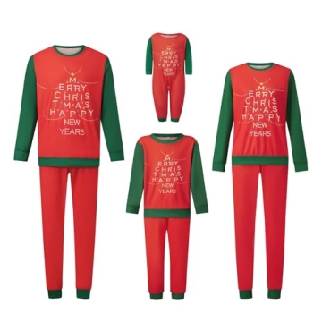 Awoscut Christmas Family Matching Pajamas Sets