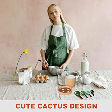 Cactus Measuring Spoons Set | Cute Ceramic Kitchen Tools