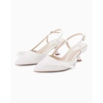 Chic Coutgo Women's Slingback Kitten Heels for Various Occasions