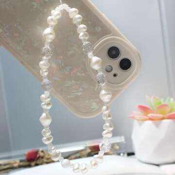 Trendy Beaded Camera Wrist Strap - Cute Phone and Bag Charm