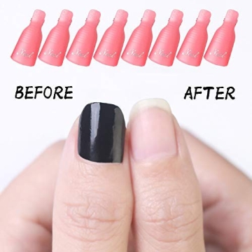 HiMo 10PC Soak Off Cap Clips for Easy Gel Polish Removal