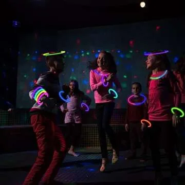 Glow Sticks Party Pack 8"-50,Light up Bracelets & Necklaces Accessories for Kids, Valentines Day Neon Glow in the Dark Party Favor Supplies Decorations for Birthday, Camping, Wedding, Dance Activities