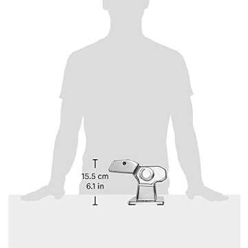 MARCATO Atlas 150 Machine, Made in Italy, Red, Includes Pasta Cutter, Hand Crank, and Instructions