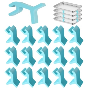 16PCS Reusable Baking Tray Stackers - Space-Saving Kitchen Organizer