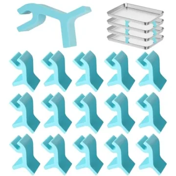 16PCS Reusable Baking Tray Stackers - Space-Saving Kitchen Organizer