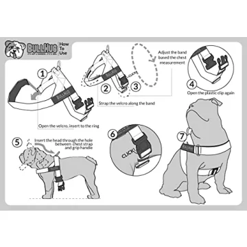 BULLHUG Adjustable Dog Harness for Bulldogs & Pugs