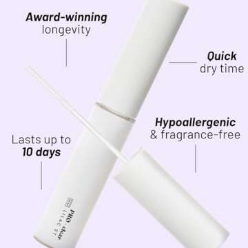 Lilac St - PRO Lash Glue (Clear) - Lash Cluster Glue - Quick Dry Formula - Mini Mascara Wand Applicator - Strong & Flexible Hold - Waterproof - Sensitive Eyes Safe - Cruelty Free, Vegan, Women Founded