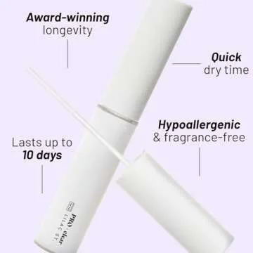 Lilac St - PRO Lash Glue (Clear) - Lash Cluster Glue - Quick Dry Formula - Mini Mascara Wand Applicator - Strong & Flexible Hold - Waterproof - Sensitive Eyes Safe - Cruelty Free, Vegan, Women Founded