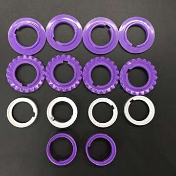 KOOTIPS Fondant Ribbon Cutter Set - 25 High-Quality Decorating Tools for Cakes