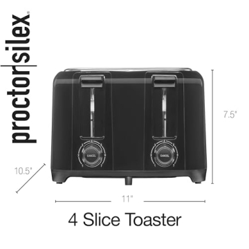 Proctor Silex 4 Slice Toaster with Extra Wide Slots