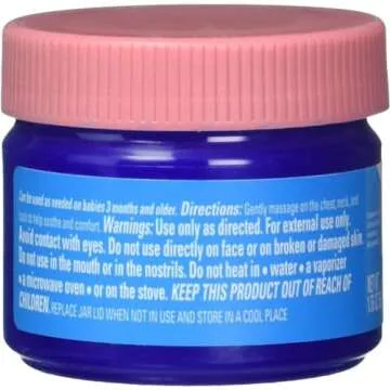 Vicks BabyRub Soothing Chest, Neck and Back Ointment 1.76 Ounce