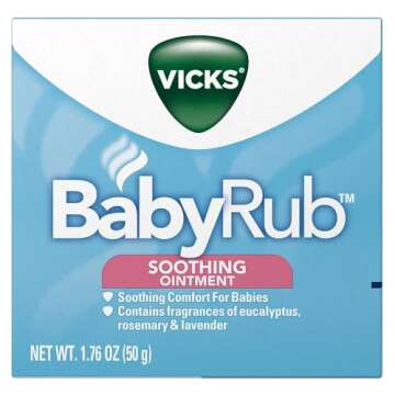Vicks BabyRub Soothing Chest, Neck and Back Ointment 1.76 Ounce