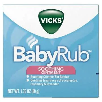 Vicks BabyRub Soothing Chest, Neck and Back Ointment 1.76 Ounce