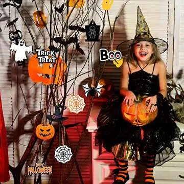 36 Pieces Halloween Wooden Hanging Ornaments for Home