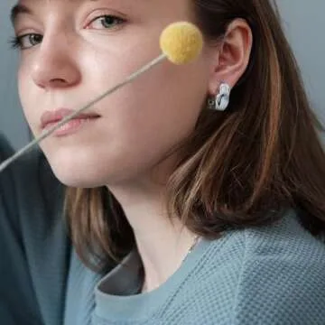 Chunky Silver Statement Geometric Earrings For Women Trendy Chrome Minimalist Hammered Stud Irregular Hoop Earrings For Women Jewelry Gift