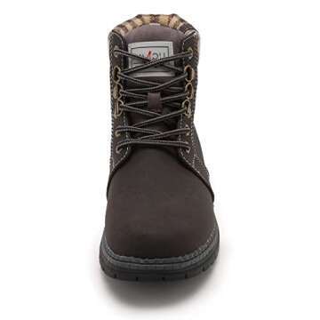 ANJOUFEMME Casual Work Hiking Boots for Women - Womens Outdoor Waterproof Lightweight Ankle Boots Wi...